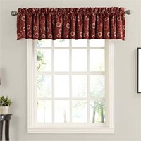 Sun Zero Celestia Geometric Print Curtain Valance,