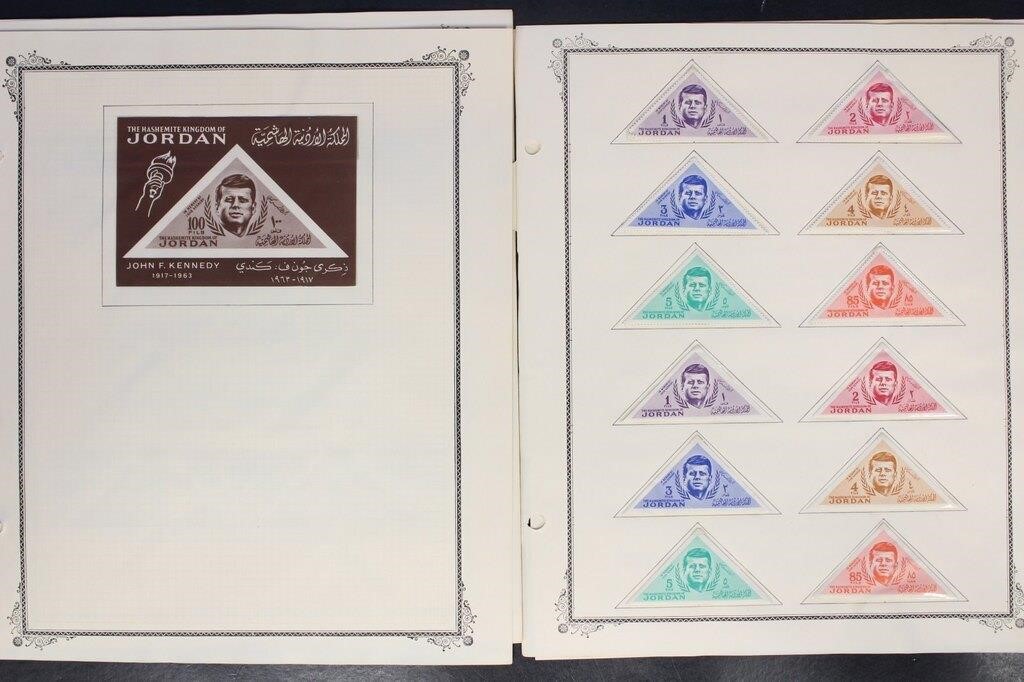 Jordan Stamps Mint NH mounted on pages generally f