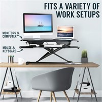 $175 Standing Desk Converter – Rise-X Pro