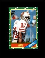 1986 Topps #161 Jerry Rice RC EX-MT to NRMT+