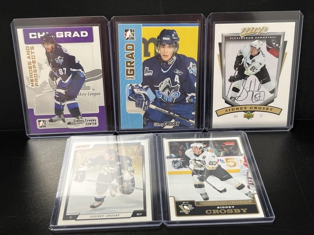 Sidney Crosby Hockey Cards CHL Grad, MVP, Victory