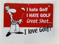 Golfer's Novelty Sign