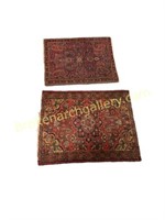 2 Assorted  Persian Throw Rugs