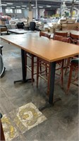 Bar Height Finished Wooden Table (66 L x 30 W) //