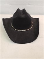 Hat Biz, black western style, felt hat, size large