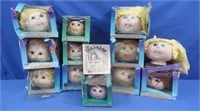 12 Vintage Doll Baby Heads in orig boxes(1984)