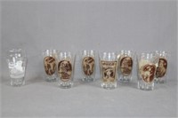 8 Coca Cola Glasses