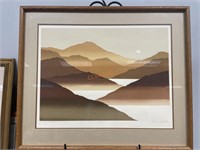 Vintage ‘Los Gatos Reservoir’ Framed Art Print