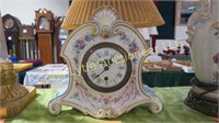 Porcelain Cherub mantle clock