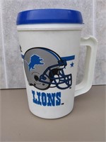 Vintage Detroit Lions Mug, Old Logo, 22 oz