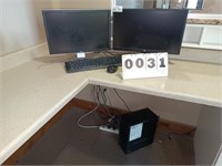 HP Ryzen desktop with 2x LCD Monitors no hard