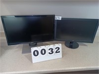2x LCD Monitors AOC and Dell