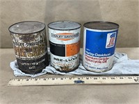 (3) Harley Davidson Oil Cans - Cans May Leak