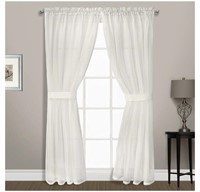 United Curtain Summit Sheer Voile Panel Pair with