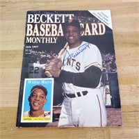 Signed Beckett Baseball Card Monthly 1987