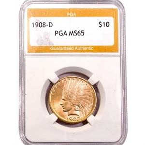 1908-D $10 Gold Eagle PGA MS65