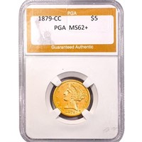 1879-CC $5 Gold Half Eagle PGA MS62+