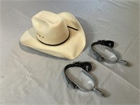 Resistol Cowboy Hat & Spurs