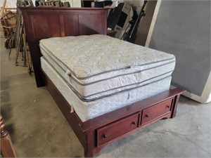 Serta Full Sized Bed W/Mattress & Box Spring