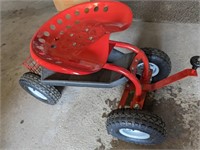 GARDEN SEAT W WHEELS