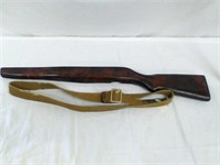 Gun stock with strap