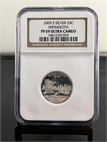 2005S Minnesota Quarter NGC PF 69 Ultra Cameo