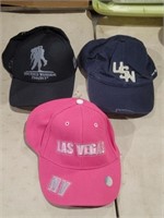 Three Designer Baseball Caps
