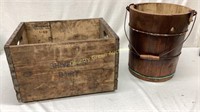 Shivery’s Dairy Crate and Wooden Ice Cream Bucket