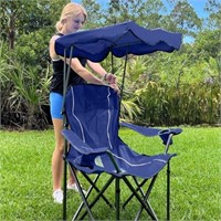 LET'S CAMP Camp Chair with Shade Canopy Folding C