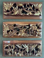 Antique Handcarved Wood Panels