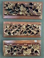 Antique Handcarved Wood Panels