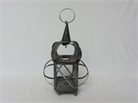 Primitive Style Tin Lantern Candle Holder