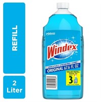 Windex® Glass Window Cleaner Refill, Original Blue