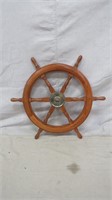 Vintage Wooden Ship's Wheel