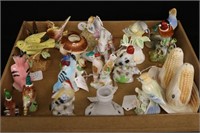 Porcelain Bird Figurines , Salt & Peppers