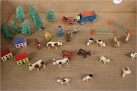 Wood Carved Putz Miniatures