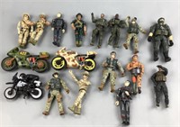 Military action figures and others
