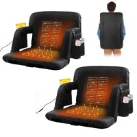 NAIZEA Heated Stadium Seat for Bleachers with Back