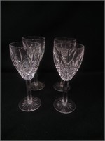 (4) Waterford Lismore Nouveau Red Wine Glasses