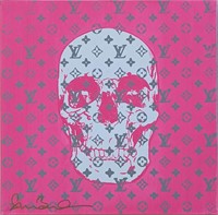Shane Bowden Original Louis Vuitton Skull Canvas