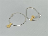 New (2) 925 Sterling Silver Bracelets