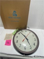 VINTAGE "SETH THOMAS" ELECTRIC WALL CLOCK w/ BOX