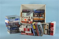 Double Stacked Box of Assorted Audio Books