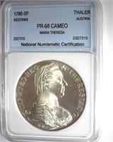 1780-SF Thaler NNC PR68 CAM Austria