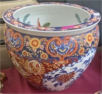 Hand-Painted Asian Jardiniere.