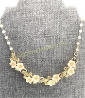 Vtg Flower 16" Necklace