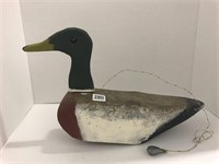 Early Handmade Duck Decoy w/Weight