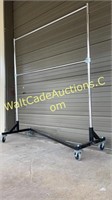 Portable Clothing Rack on Wheels Commercial Duty