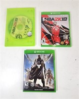 GUC Assorted Great Titled Xbox Games (x3)