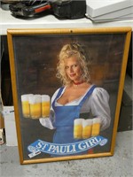 St. Pauli Girl Framed Advertisement